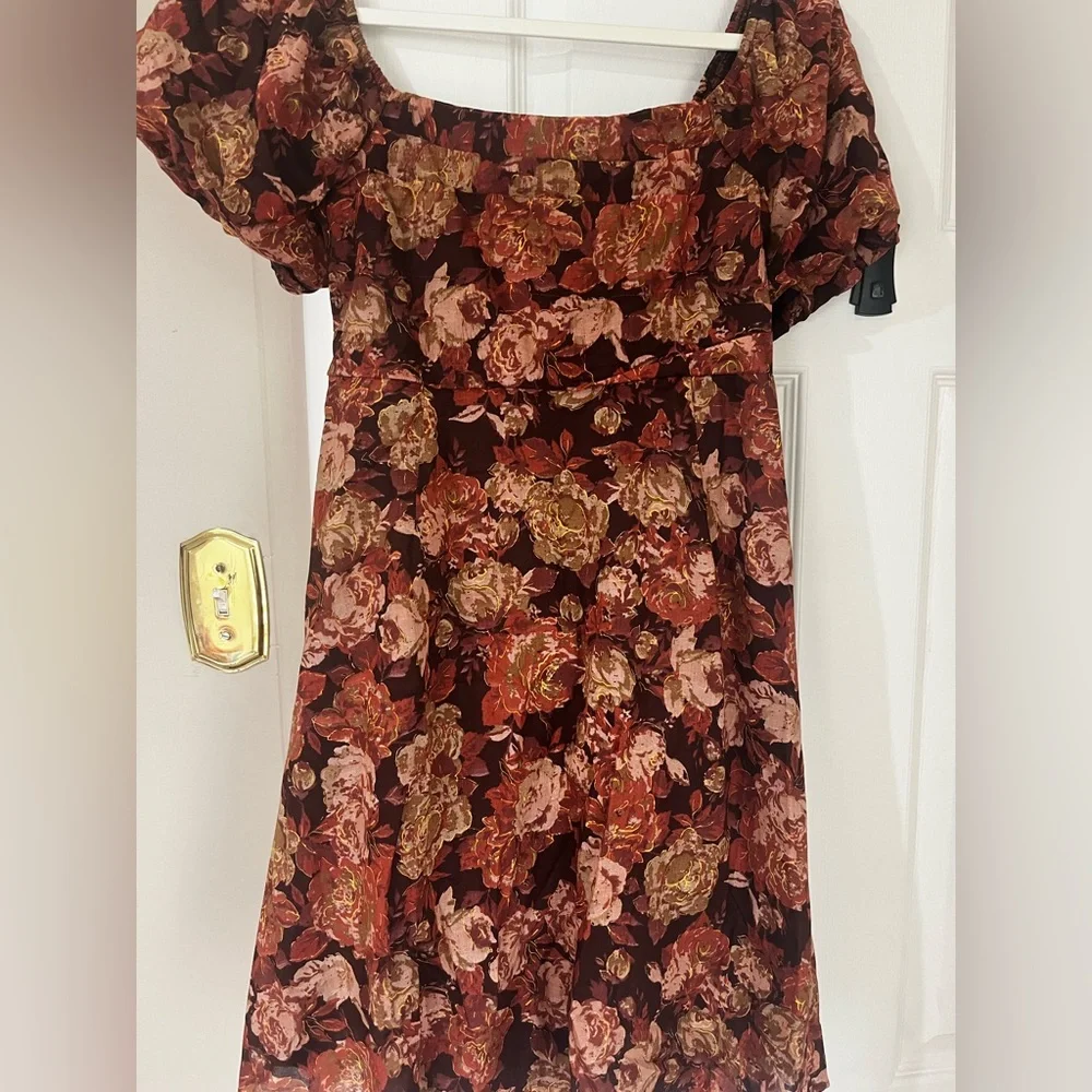 Altar’d State Floral Fall Mini Dress - Picture 2 of 8